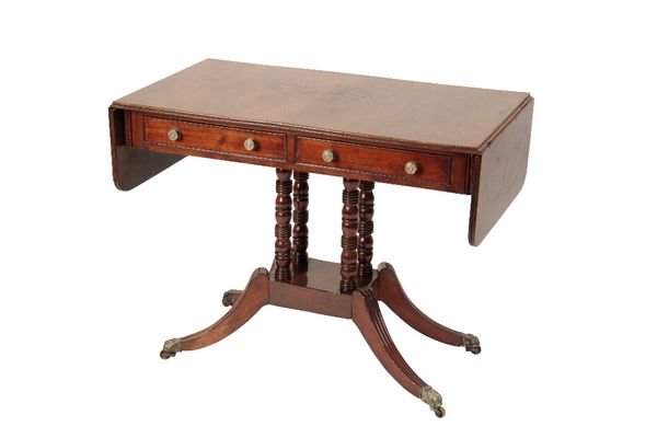 REGENCY MAHOGANY SOFA TABLE