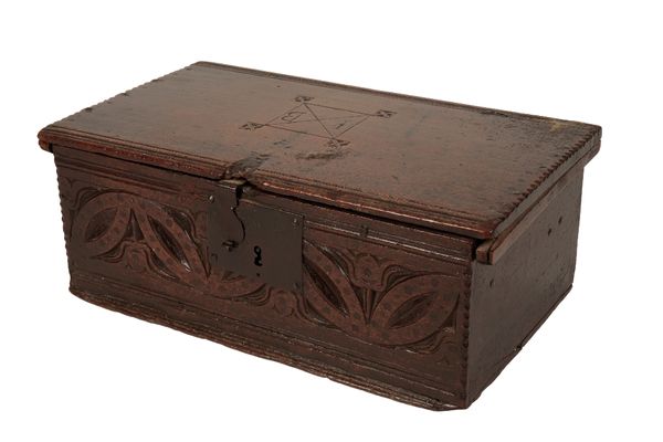 CHARLES II OAK BIBLE BOX