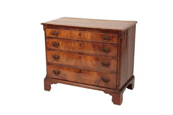 GEORGE III MAHOGANY CHEST OF DRAWERS