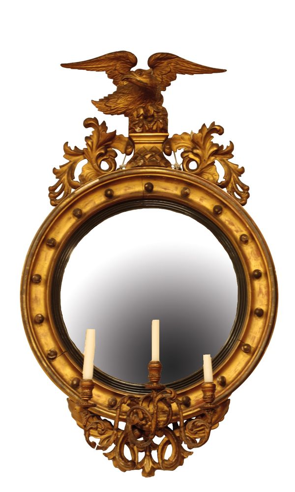 REGENCY GILTWOOD WALL MIRROR