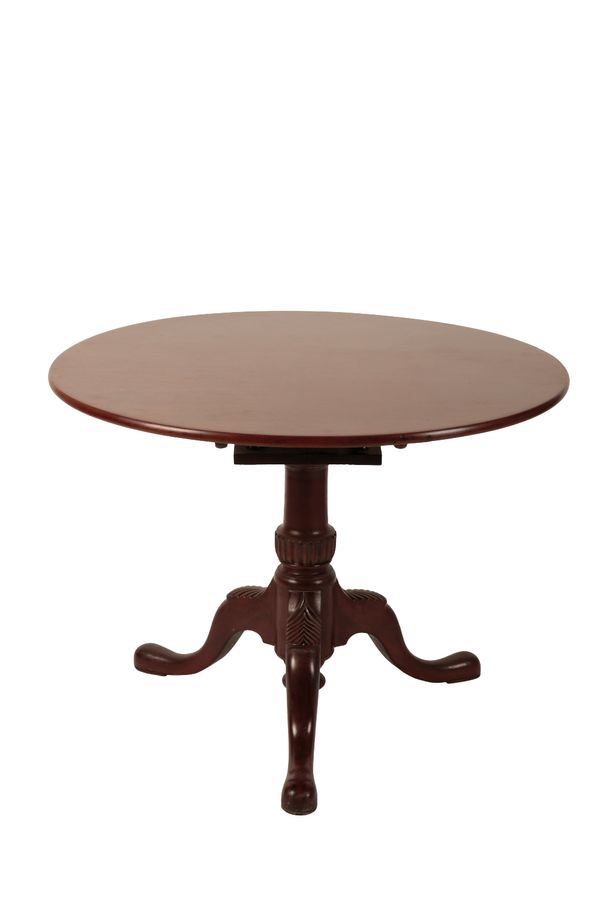 MAHOGANY CIRCULAR TRIPOD TABLE