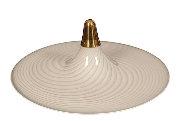 VETRI VENINI: A LARGE OPAQUE LIGHT SHADE PENDANT