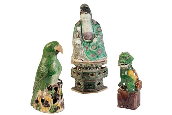 FAMILLE VERTE FIGURE OF GUANYIN