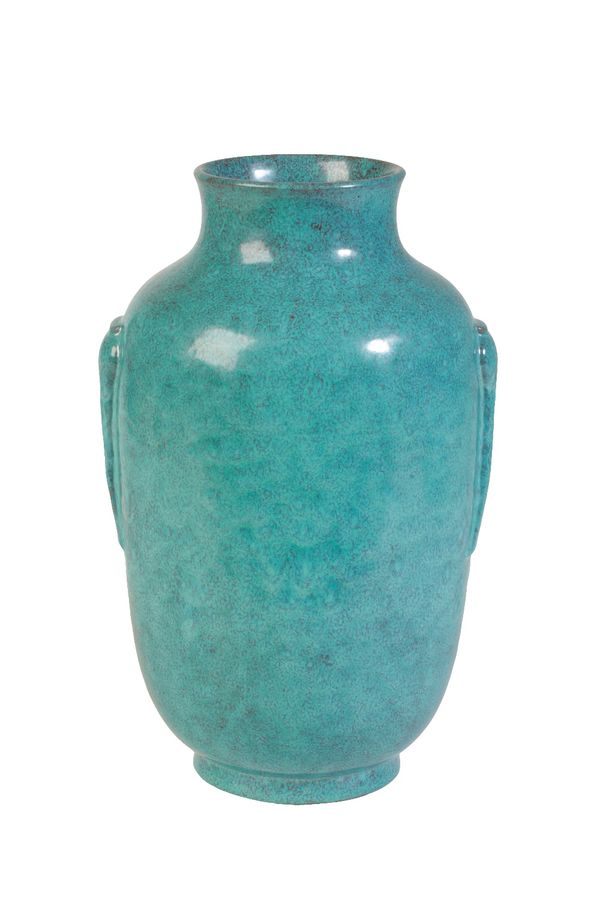 FINE 'ROBINS EGGS'-GLAZE VASE