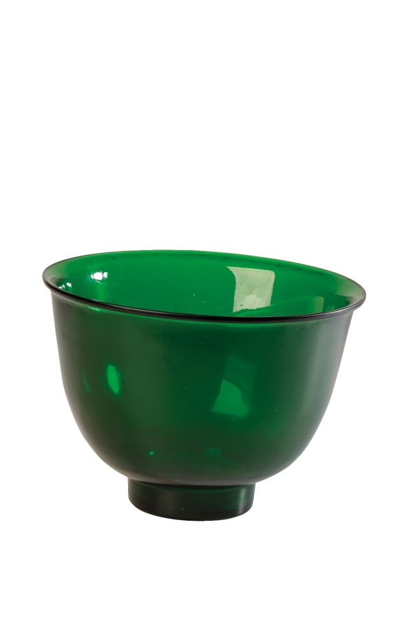 LARGE GREEN-GLASS BOWL