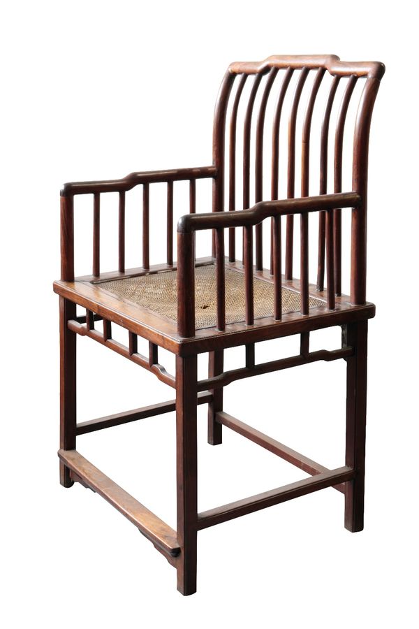 FINE HUANGHUALI SPINDLE-BACK ROSE CHAIR, MEIGUIYI