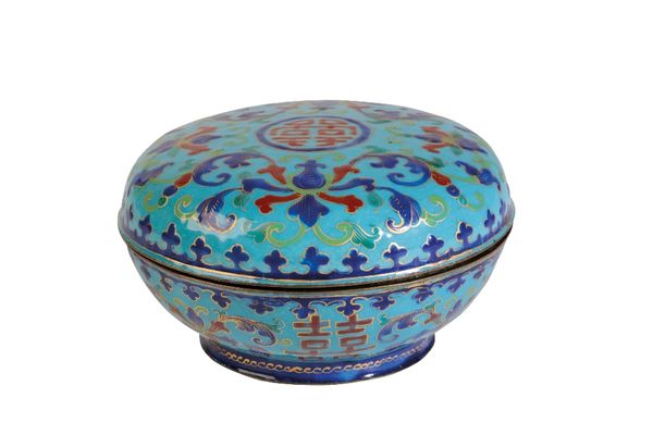 SMALL CANTON ENAMEL BOX AND COVER