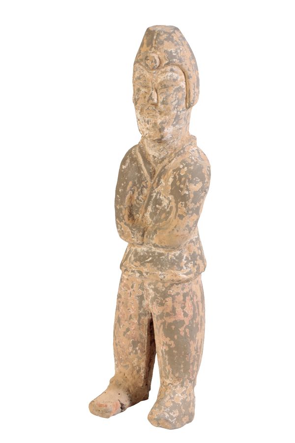 POTTERY FIGURE OF AN ATTENDANT
