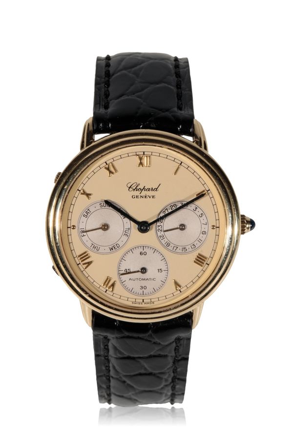 CHOPARD LINEA D'ORO 18CT GOLD CHRONOGRAPH GENTLEMAN'S WRISTWATCH