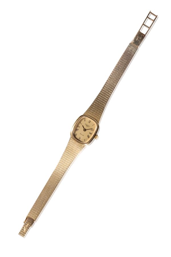 LONGINES 9CT GOLD LADY'S BRACELET WATCH