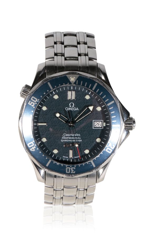 OMEGA SEAMASTER 007 40TH ANNIVERSARY JAMES BOND STAINLESS STEEL BRACELET WATCH