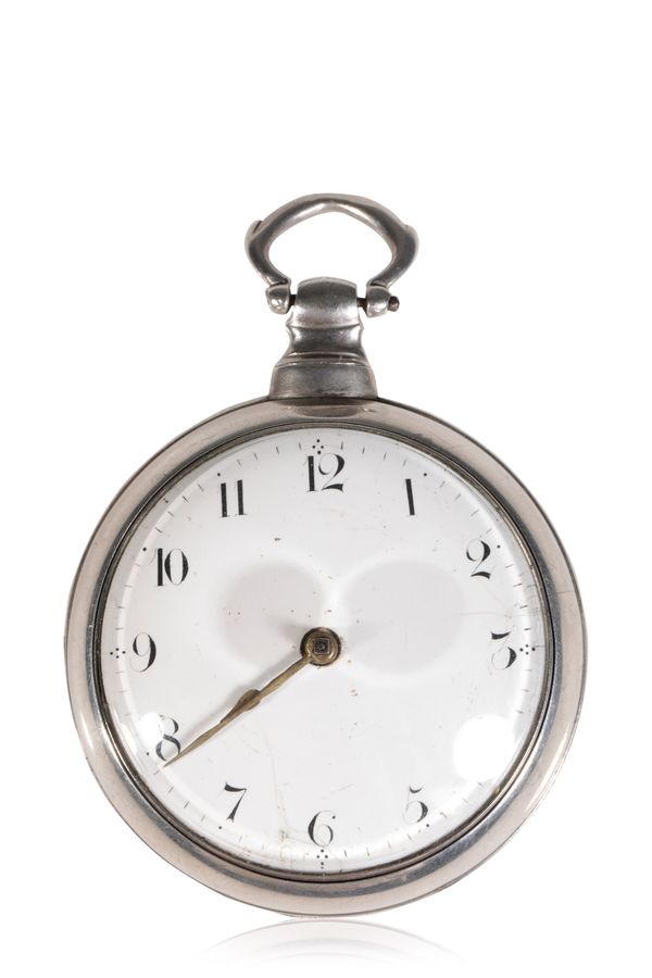 JOHN JAMES OF COVENTRY SILVER PAIR CASED GENTLEMAN'S POCKET WATCH