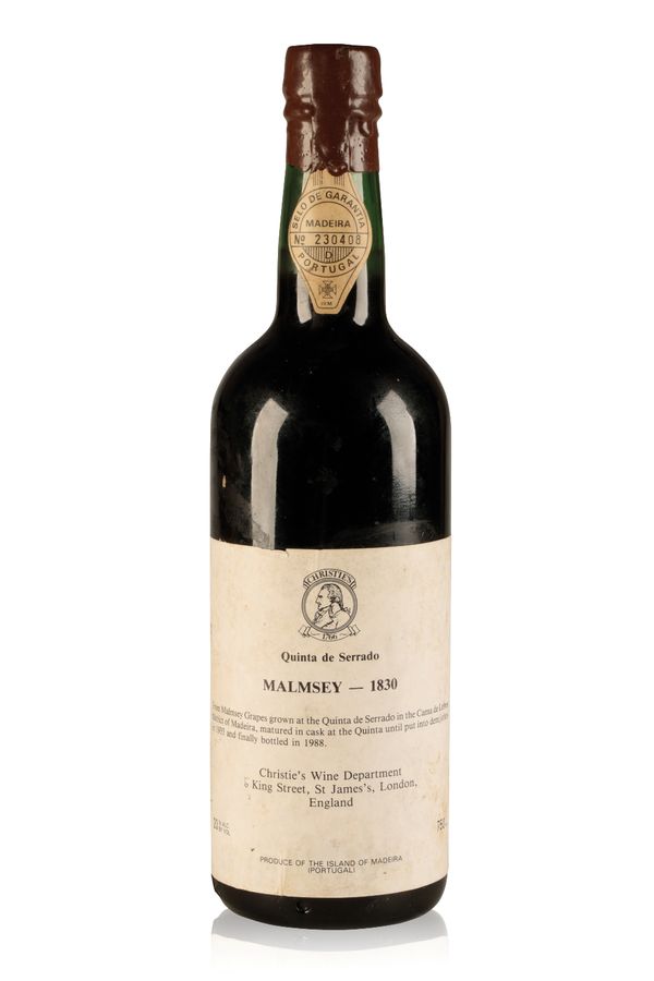 MADEIRA: QUINTA DE SERRADO MALMSEY, 1830