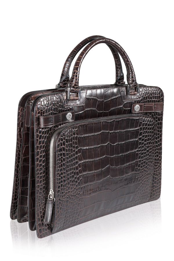 ALFRED DUNHILL PROTOTYPE ALLIGATOR DOCUMENT BRIEF CASE