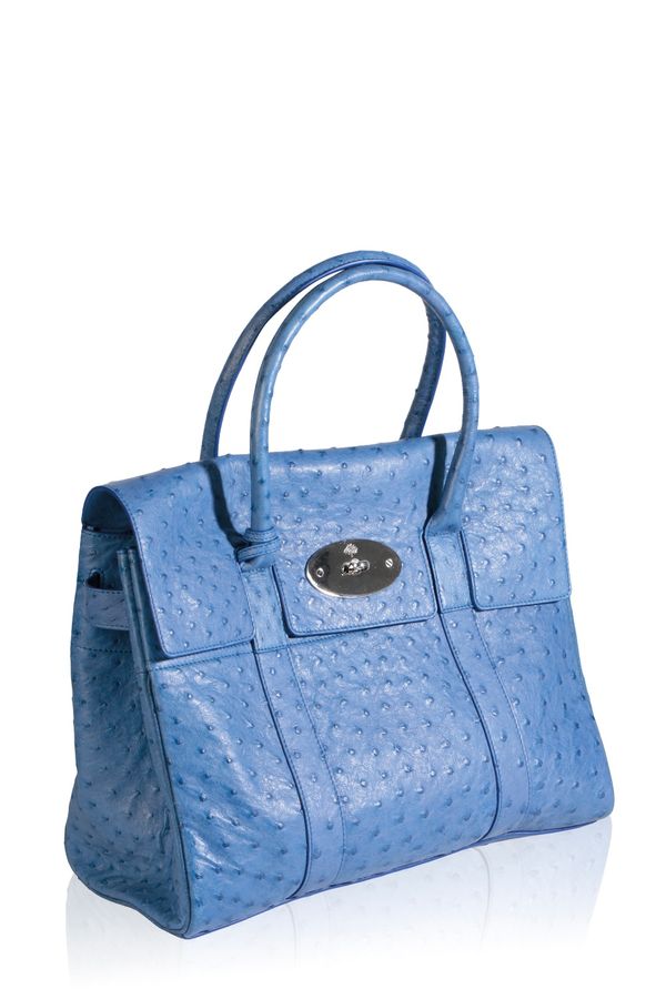 MULBERRY COBALT BLUE LEATHER HANDBAG