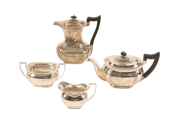 FOUR-PIECE SILVER TEA SET