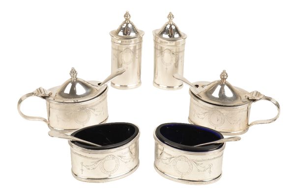 SILVER CONDIMENT SET