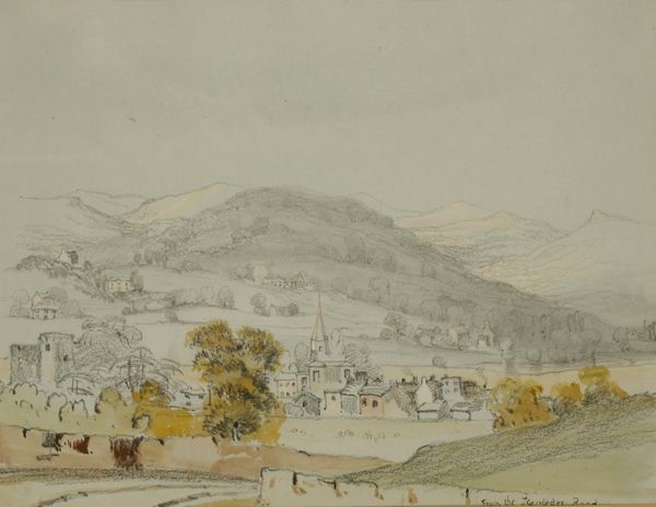 JAMES DUFFIELD HARDING (1798-1863) A view of Crickhowell from the Llanbrder Road