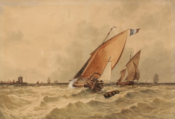 WILLIAM ROXLEY BEVERLEY (1811-1889) 'Dogger Boat, Mouth of the Maas'