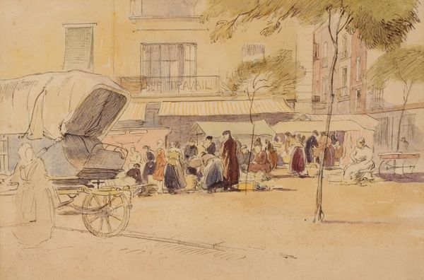 GEORGE SOPER (1870-1942) French market scene