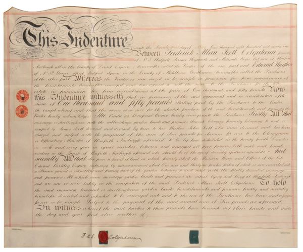 DORSET INTEREST: AN INDENTURE DOCUMENT