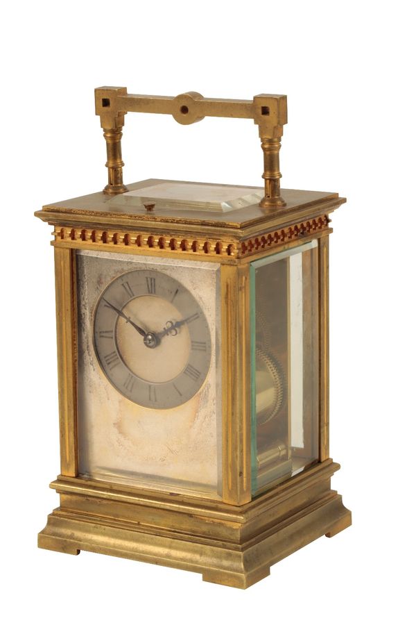 FRENCH EIGHT DAY REPEATING CARRIAGE CLOCK