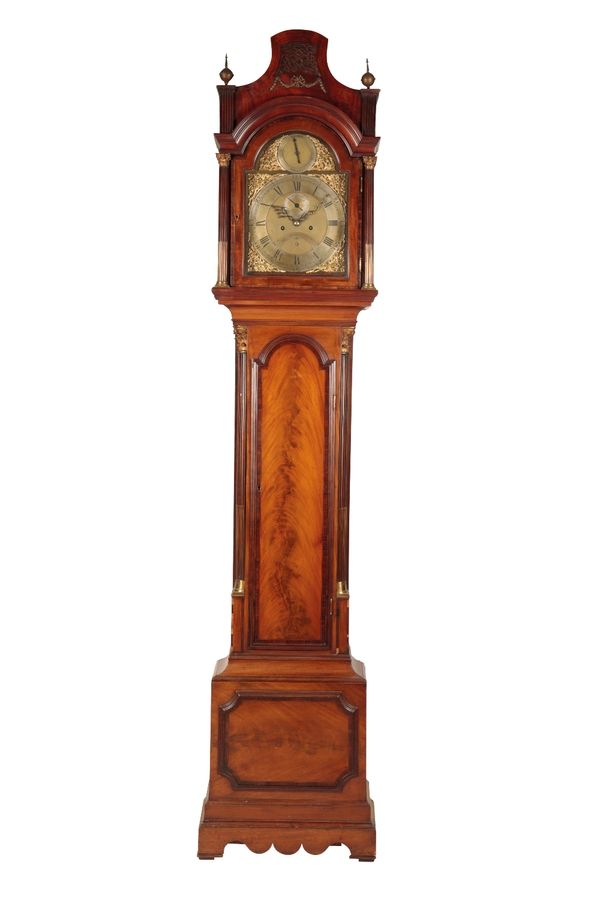 GEORGE III MAHOGANY LONGCASE CLOCK