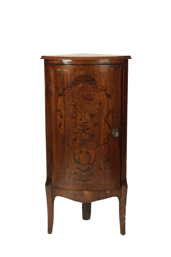 CONTINENTAL MAHOGANY CORNER CABINET