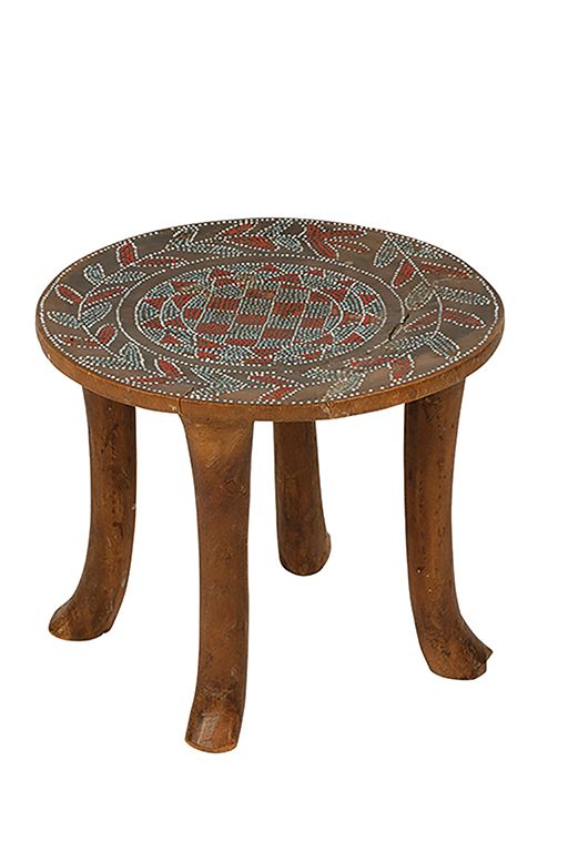 A KENYAN HARDWOOD STOOL