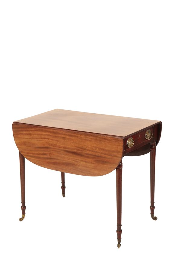 LATE REGENCY MAHOGANY PEMBROKE TABLE