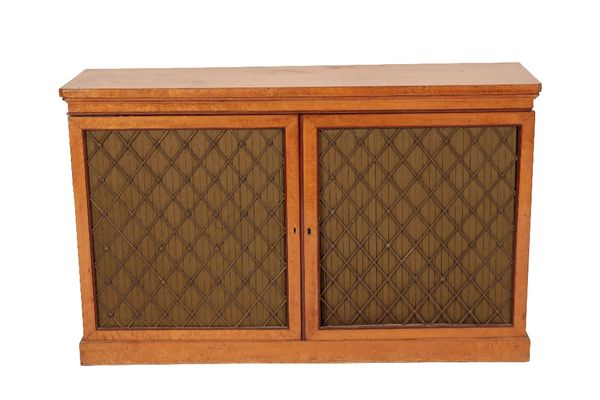 REGENCY BIRDS EYE MAPLE SIDE CABINET