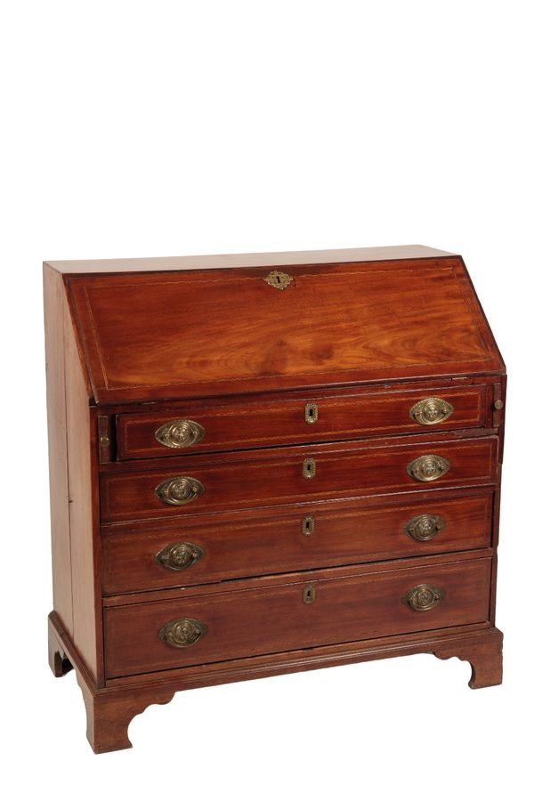 GEORGE III MAHOGANY BUREAU