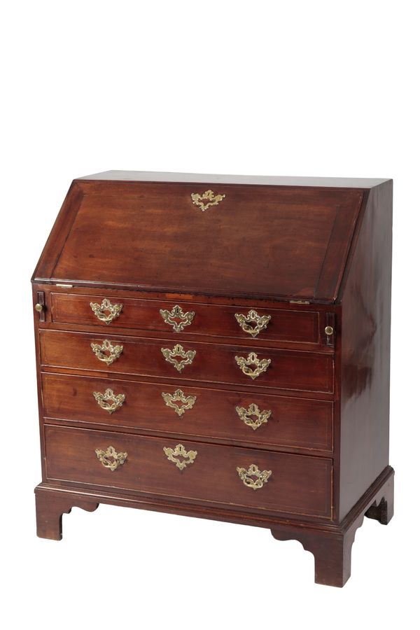 GEORGE III MAHOGANY BUREAU