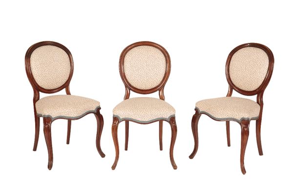 SET OF SIX VICTORIAN SALON CHAIRS