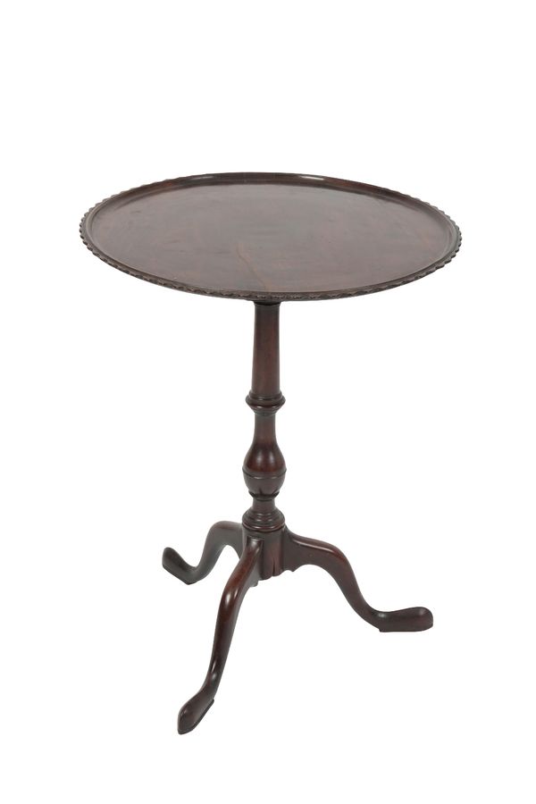 GEORGE III MAHOGANY TRIPOD TABLE