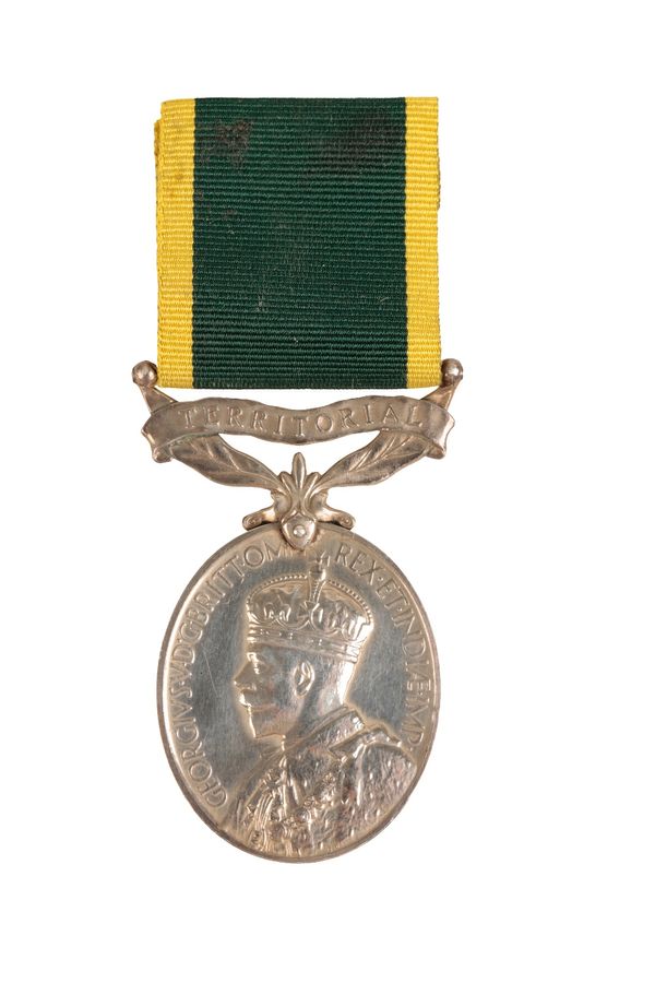 GEORGE 6TH ROBED TERRITORIAL EFFICIENCY MEDAL TO PTE W SIMPSON 6TH SEAFORTH