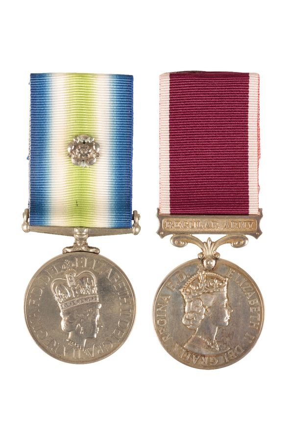 A SOUTH ATLANTIC MEDAL AND LSGC TO A RIFLEMAN IN THE GURKHAS