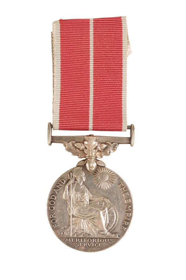 BRITISH EMPIRE MEDAL FOR GALLANTRY TO CPL STOCKFORD DLI