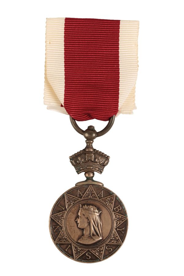 ABYSSINIA MEDAL TO C BENNETT, A COOK ON HMS ARGUS 