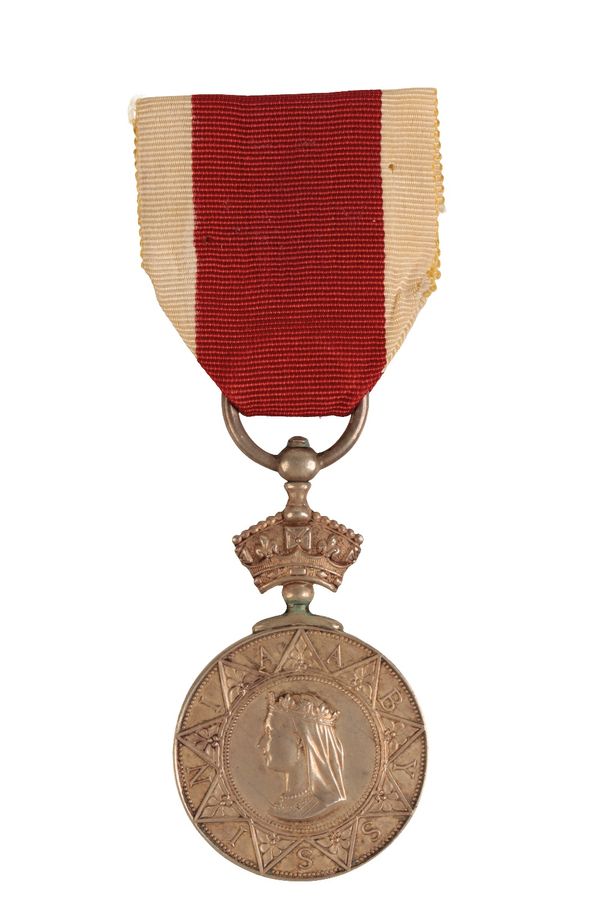 ABYSSINIA MEDAL TO C B STEWART, A STEWARD ON HMS DRYAD  