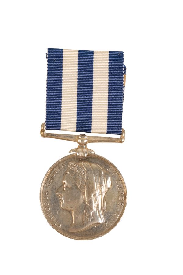 NO BAR EGYPT MEDAL 1882 TO CHIEF GUNNERS MATE G CRAWLEY HMS ORONTES