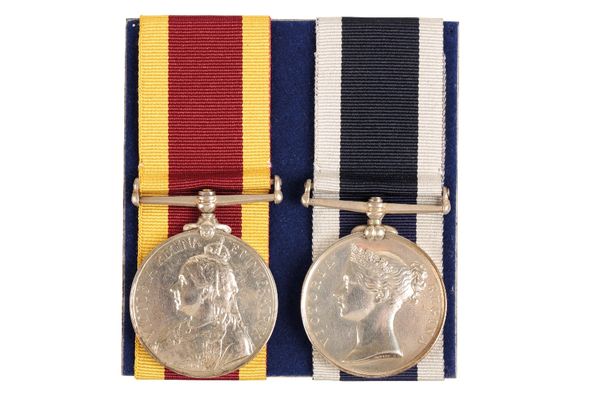 CHINA WAR MEDAL & LSGC TO H J BROWN HMS TERRIBLE