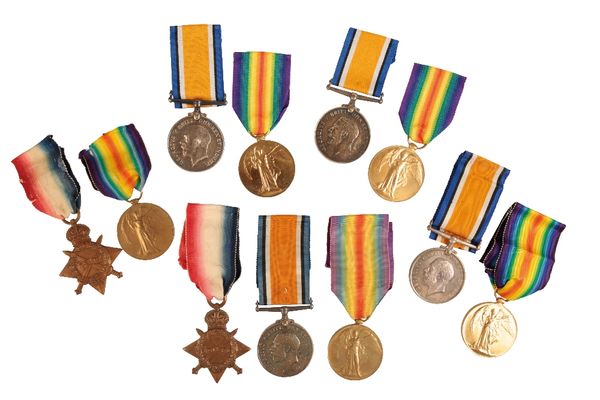 COLLECTION OF ROYAL NAVY GREAT WAR MEDALS