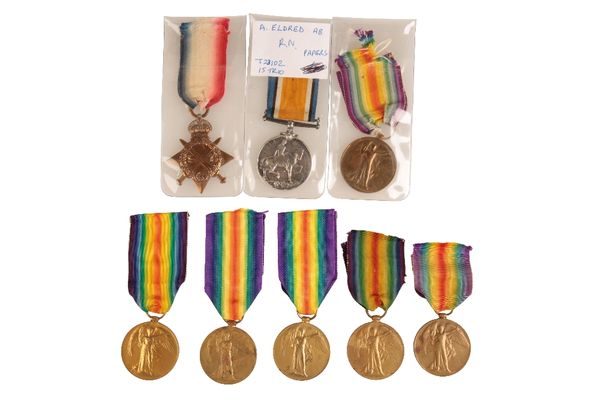 COLLECTION OF ROYAL NAVY GREAT WAR MEDALS