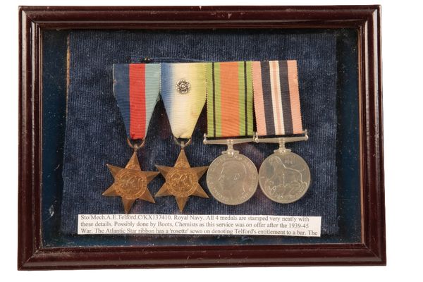 ROYAL NAVY WW2 MEDAL GROUP