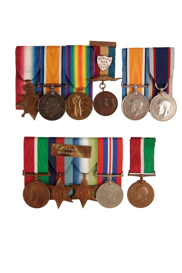 A COLLECTION OF MERCANTILE MARINE AND NAVAL GREAT WAR MEDALS