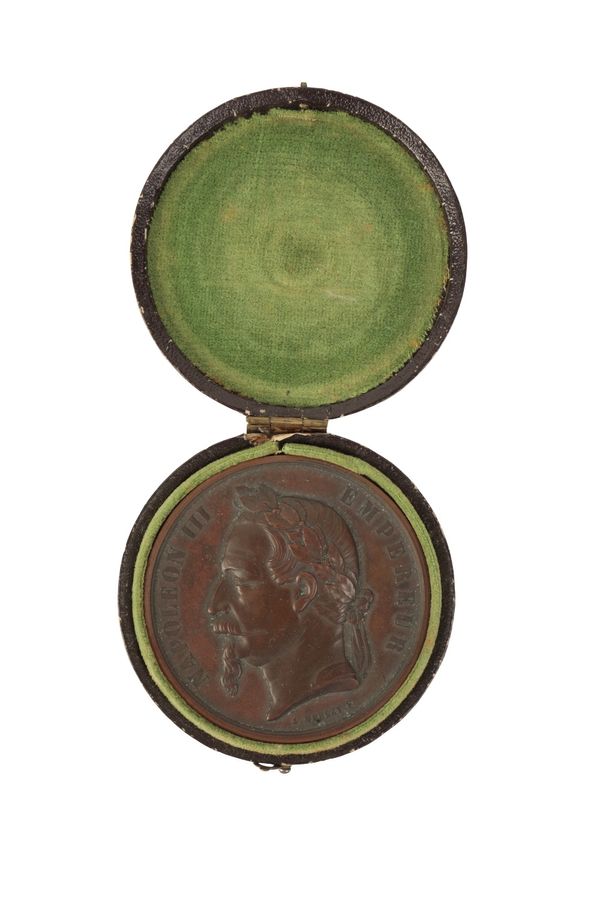 CASED NAPOLEON III MEDALLION