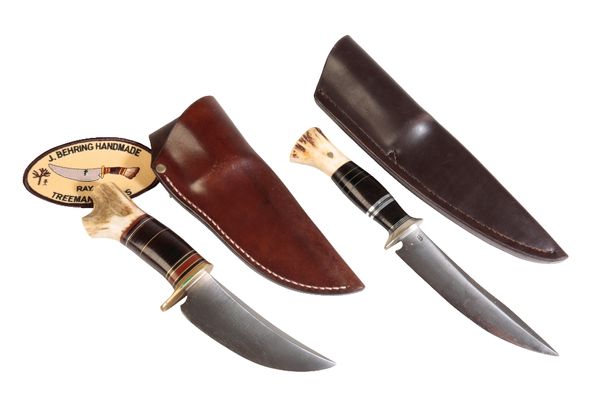 J. BEHRING HAND-FORGED STEEL BLADE HUNTING KNIFE