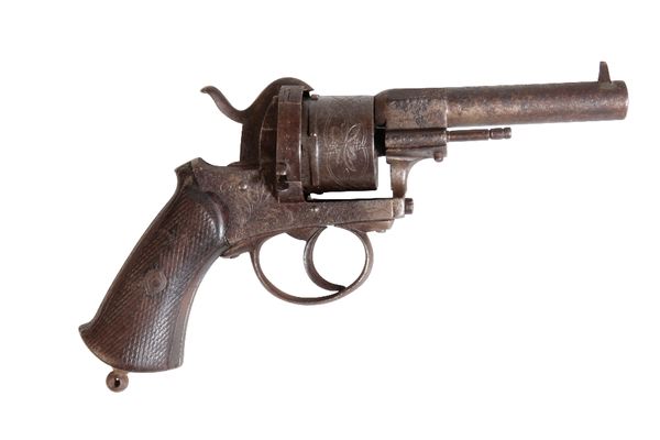 BELGIAN PROOF PIN FIRE REVOLVER