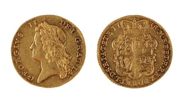 GEORGE II 1738 TWO GUINEA COIN